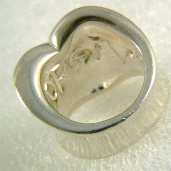 DESIGNER MODERNIST RLM STUDIO SIGNED FORGIVE STERLING SILVER 925 RING - Picture 8 of 10